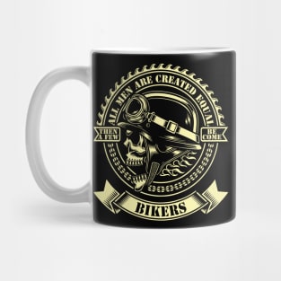 All Men Created Aqual Bikers Mug